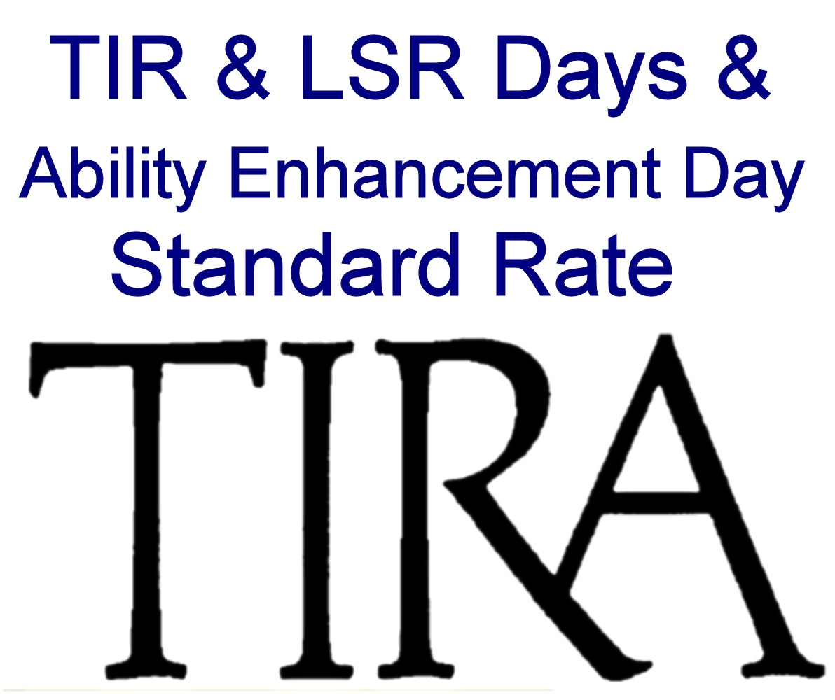 Std Rate: TIR & LSR Days and Ability Enhancement Day