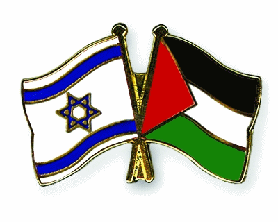 flag of ISRAEL AND PALESTINE